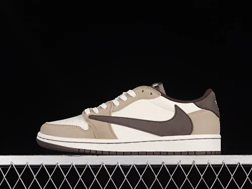 All Categories Air Jordan Jordan Series Basketball Shoes Air Jordan 1 Low Travis Scott x Air Jordan 1 Low OG AJ1 Joe 1 Reversed Overhook Joint Style Casual Sports Basketball Shoes DM7866-886